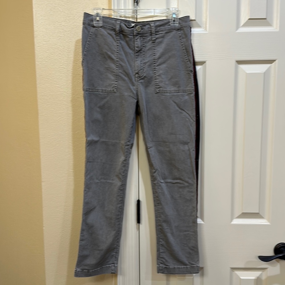 Madewell pant with sparkle side stripe